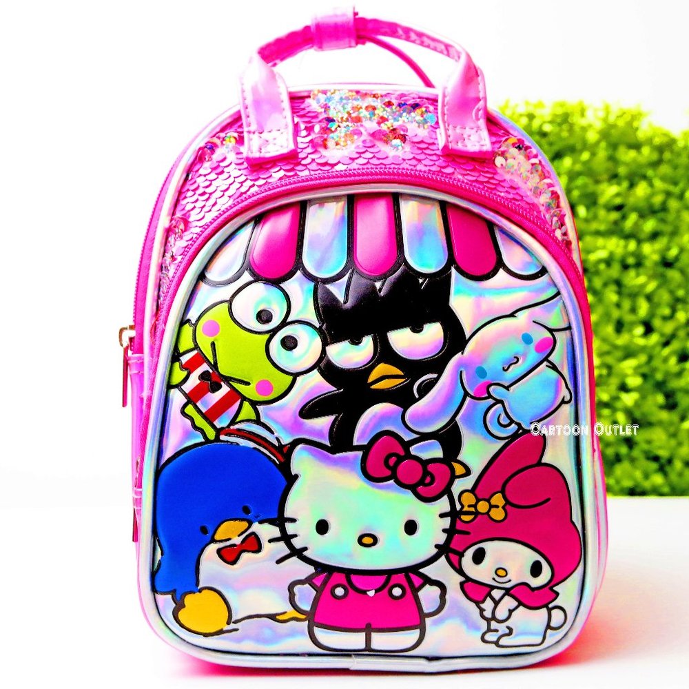 Sanrio Hello Kitty and Friends Mini Backpack Pink Deluxe Tote Bag Purse New